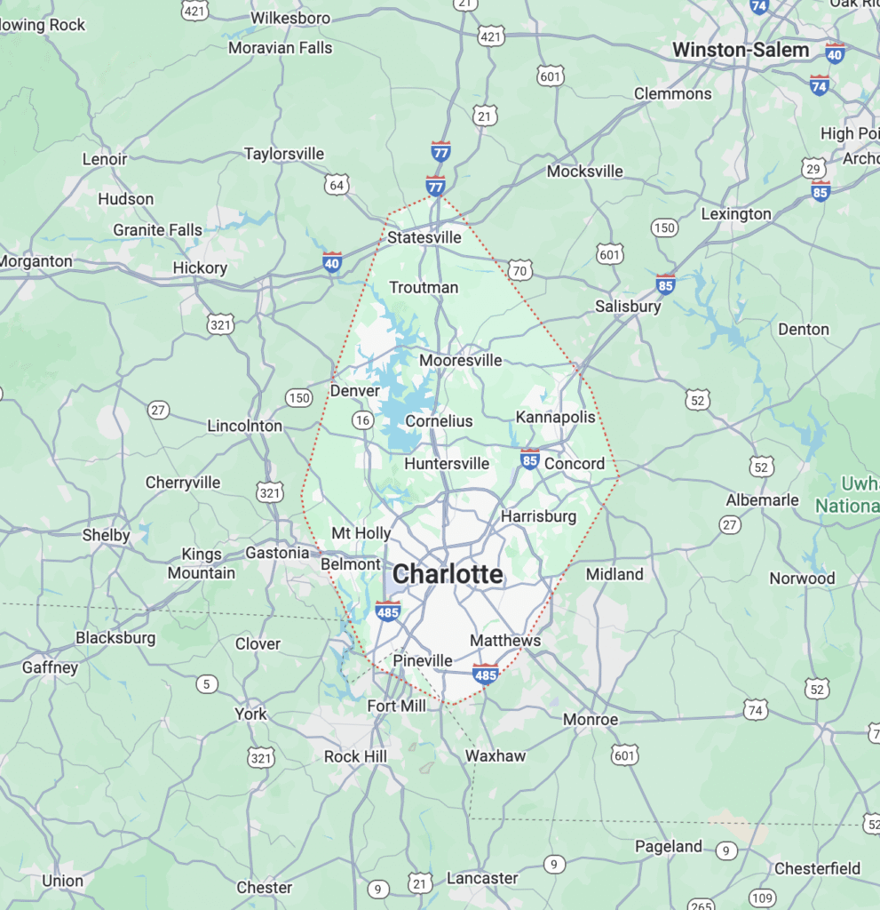 Appliance Repair Charlotte NC Service Areas