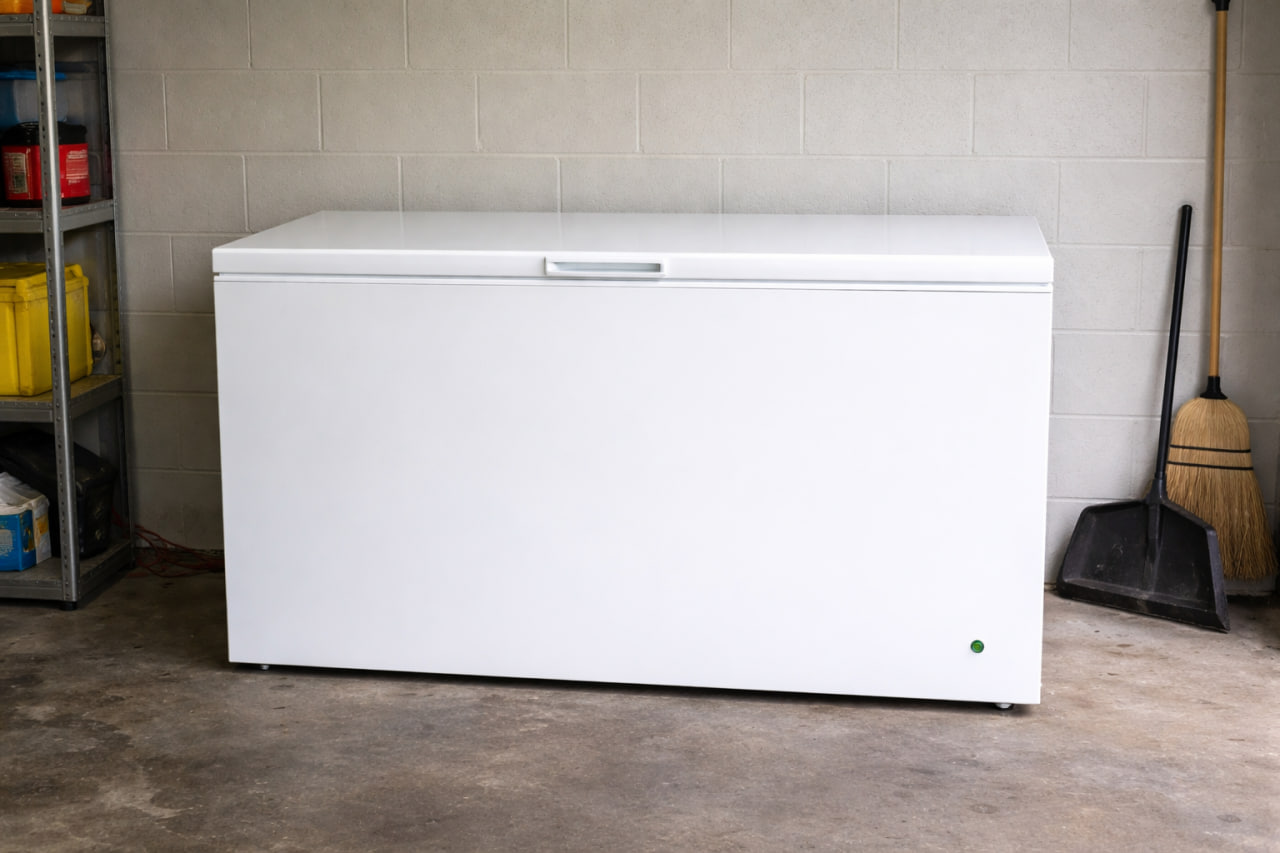 chest freezer repair in garage